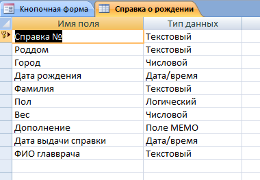 Скачать базу данных (БД) «Регистрация брака и новорожденных» MS Access