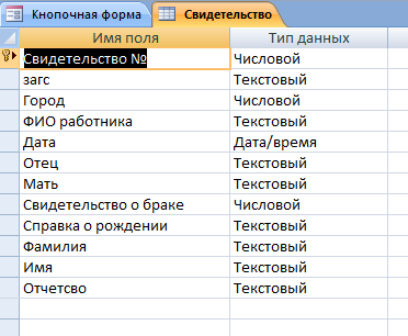 Скачать базу данных (БД) «Регистрация брака и новорожденных» MS Access